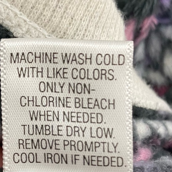 Woman's Pajama Hooded Poncho Simply Vera Wang Soft Fleece Size XL Lounge - Picture 10 of 12